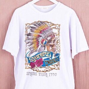 Vintage Spring‎ Tour 1990 White men T-Shirt gratefull dead
